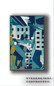 欧式抽象装饰画