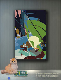 南美轻奢抽象装饰画