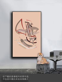 豪华抽象色块装饰画