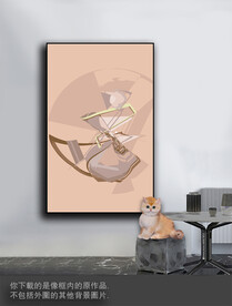 豪华抽象色块装饰画