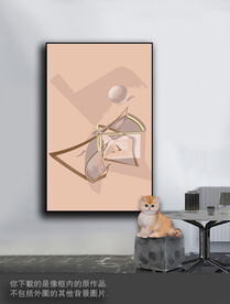 豪华抽象色块装饰画