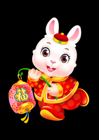 2023兔年年画