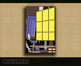 欧式古典抽象色块装饰画