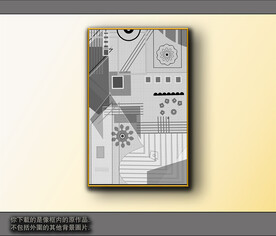 黑白风格抽象装饰画