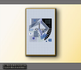 欧式黑白风格抽象装饰画