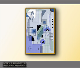欧式黑白风格抽象装饰画