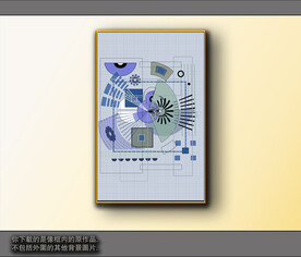 欧式黑白风格抽象装饰画