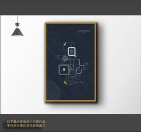 罗马古典色块抽象画