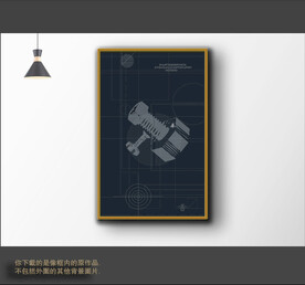 罗马古典色块抽象画