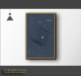 罗马古典色块抽象画