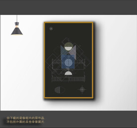 罗马古典色块抽象画