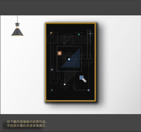 罗马古典色块抽象画