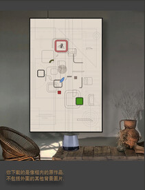 罗马古典色块抽象画