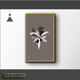 新中式简约抽象装饰画