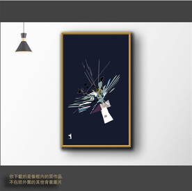 新中式简约抽象装饰画