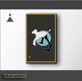 新中式简约抽象装饰画