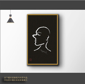 新中式简约抽象装饰画