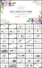 小清新通用商务总结计划PPT