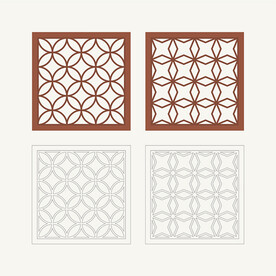 正方形窗花格 花窗