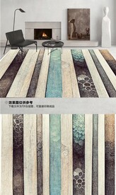 北欧现代简约几何线条轻奢地毯