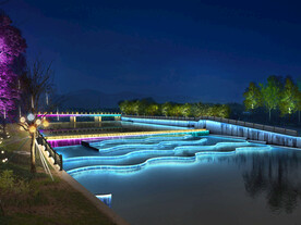 网红一江二岸亮化PSD