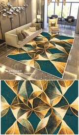 现代简约抽象复古艺术地毯地垫