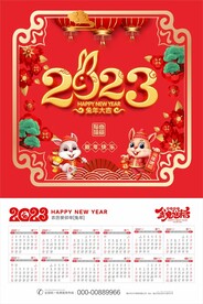 2023兔年日历