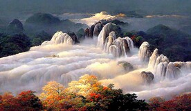 中国风现代创意山水装饰画