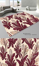 轻奢复古欧式花纹地垫地毯