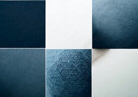 蓝色极简轻奢几何客厅地垫地毯