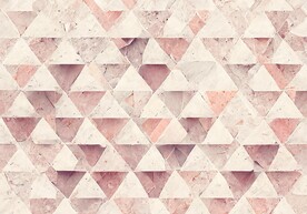 现代简约几何粉色淡雅地毯地垫