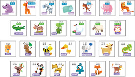 卡通动物 英文 认知