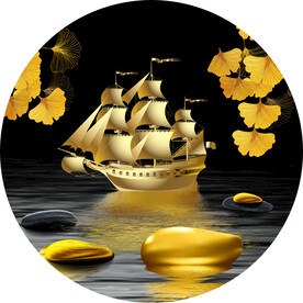 新中式一帆风顺装饰画