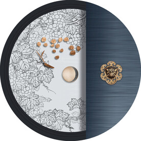 新中式线描国画装饰画