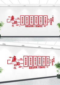 廉政党风廉政建设文化墙
