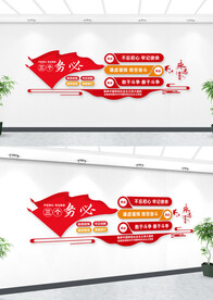 三个务必学习报告文化墙