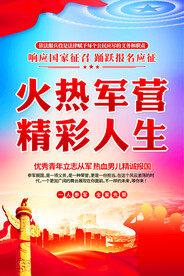 参军入伍海报