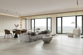  仿古砖 客厅 简约风格