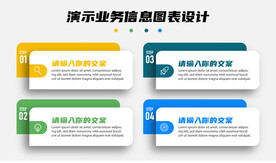 4步演示业务信息图表模板