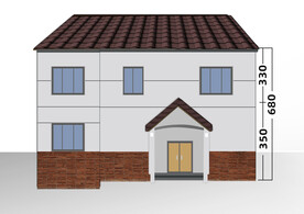 乡村瓦房平面效果图