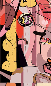 日式前卫抽象装饰画