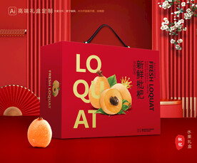 枇杷包装 水果礼盒