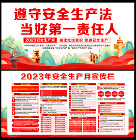 2023年安全生产宣传栏