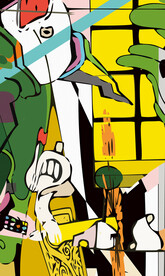 西德抽象装饰画