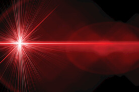 红色激光科技线条背景