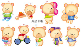 卡通小熊 