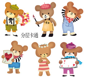 卡通小熊 