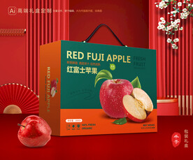 苹果包装 红富士礼盒