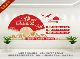 核心价值观文化墙