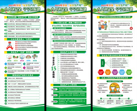 安全生产月展架